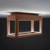 Lampada da parete per esterno led 9,5w 3000k ip65 23cm moderna rettangolare ruggine