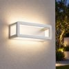 Lampada da parete per esterno led 9,5w 3000k ip65 moderna rettangolare bianca