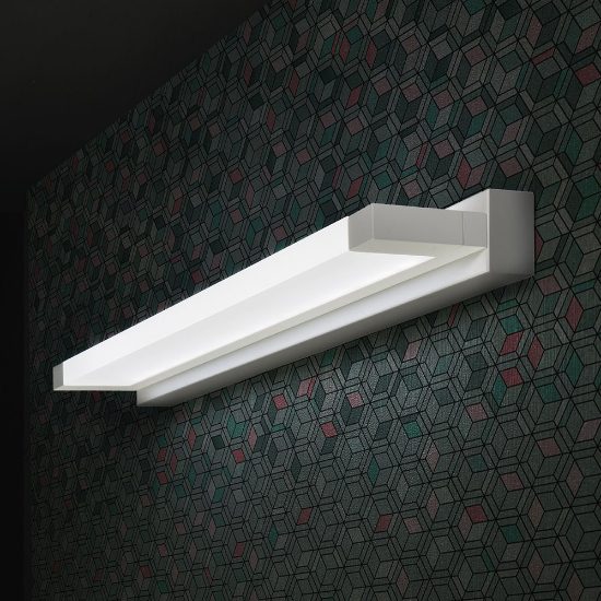 Applique per specchio bagno led 12w cct 3000k 4000k moderna bianca 43cm