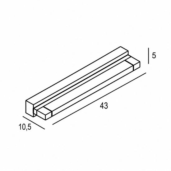 Applique per specchio bagno led 12w cct 3000k 4000k moderna bianca 43cm