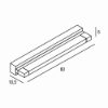 Applique per specchio bagno led 18w cct 3000k 4000k moderna bianca 60cm