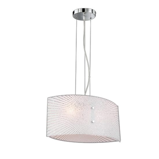 Lampadario in vetro decorato per soggiorno