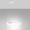 Fabas luce bacco lampadario led 56w cct 2700k 4000k dimmerabile anello bianco