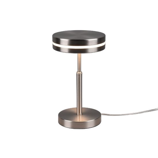 Lampada da tavolo nickel led 3000k per salotto