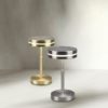 Lampada da tavolo nickel led 3000k per salotto