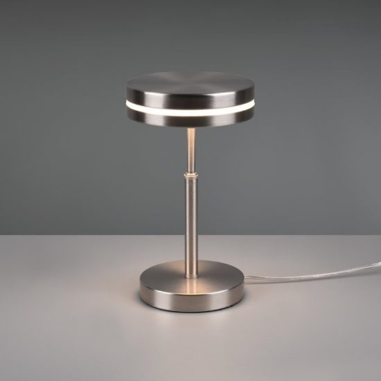 Lampada da tavolo nickel led 3000k per salotto