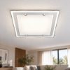 Perenz plafoniera moderna frame quadrata vetro bianco