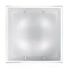 Perenz plafoniera moderna frame quadrata vetro bianco