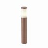 Lampione ip54 moderno da esterno cilindrico oro rosato 60cm