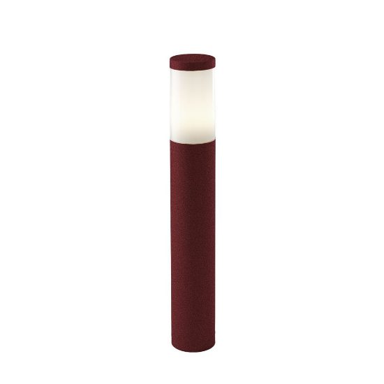 Lampioncino cilindrico moderno da giardino bordeaux ip54 60cm