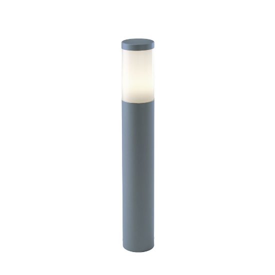 Paletto moderno cilindrico antracite da esterno giardino ip54 60cm