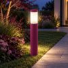 Lampioncino ip54 60cm moderno per esterno giardino cilindrico magenta