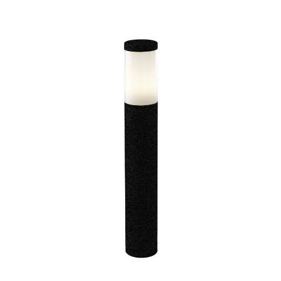 Lampioncino moderno cilindrico nero da esterno giardino ip54 60cm