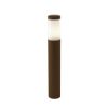 Lampione ip54 moderno per esterno giardino cilindrico ruggine 60cm