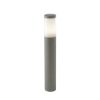 Lampioncino da esterno ip54 60cm moderno cilindrico grigio perla