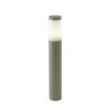 Lampione ip54 moderno da esterno giardino cilindrico tortora 60cm