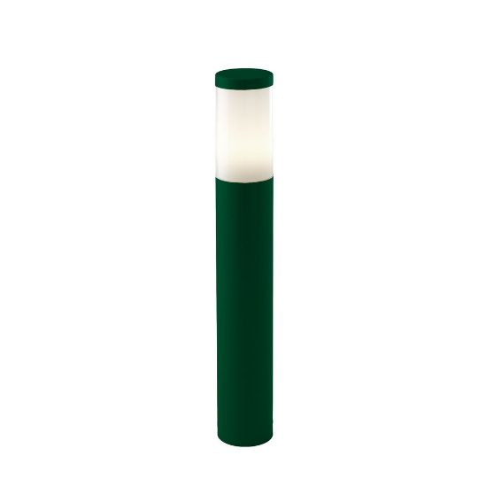 Lampioncino ip54 60cm per esterno moderno cilindrico verde bosco