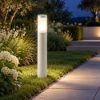 Lampioncino da giardino ip54 60cm moderno cilindrico bianco