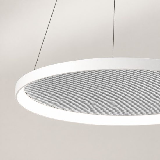 Fabas luce bacco accessorio pannello fonoassorbente grigio chiaro 60cm