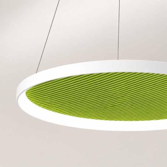 Fabas bacco pannello fonoassorbente verde per lampadario 80cm