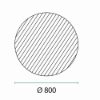 Fabas pannello fonoassorbente grigio chiaro per lampadario bacco 80cm