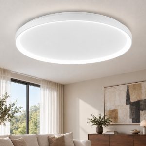 Fabas luce bacco plafoniera led 75w cct 2700k 4000k dimmerabile moderno bianco