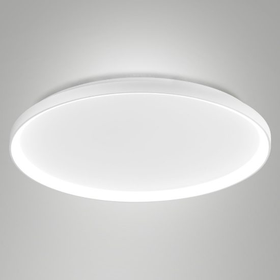 Fabas luce bacco plafoniera led 75w cct 2700k 4000k dimmerabile moderno bianco