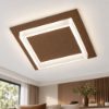 Plafoniera led 28w cct 3000k 4000k moderna quadrata ruggine