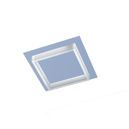 Plafoniera moderna quadrata carta da zucchero led 28w cct 3000k 4000k