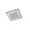 Plafoniera led 28w cct 3000k 4000k moderno per corridoio quadrata tortora