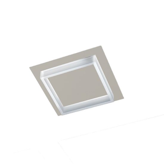 Plafoniera led 28w cct 3000k 4000k moderno per corridoio quadrata tortora