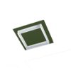 Plafoniera led 28w cct 3000k 4000k quadrata moderna verde oliva per disimpegno