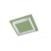 Plafoniera led 28w cct 3000k 4000k quadrata moderna verde salvia per corridoio
