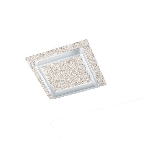 Plafoniera led 28w cct 3000k 4000k quadrata moderna effetto muro