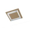Plafoniera moderna quadrata sabbia led 28w cct 3000k 4000k 35cm