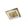 Plafoniera led 28w cct 3000k 4000k moderna quadrata foglia oro 35cm