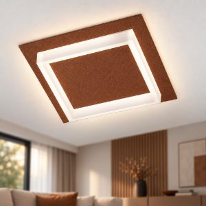 Plafoniera led 28w cct 3000k 4000k moderna quadrata rame opaco per corridoio