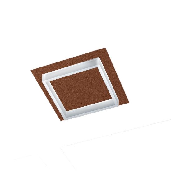 Plafoniera led 28w cct 3000k 4000k moderna quadrata rame opaco per corridoio