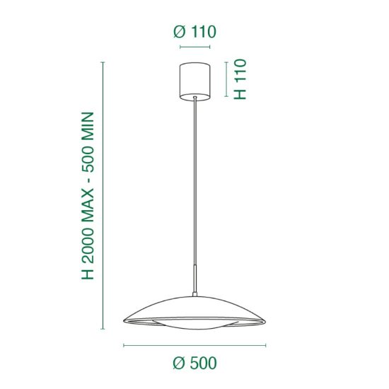 Fabas luce glamis lampadario per cucina moderno piatto nero a sospensione led 24w 3000k