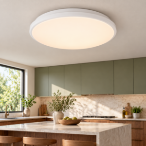 Plafoniera per cucina moderna bianca opaco led 4000k dimmerabile
