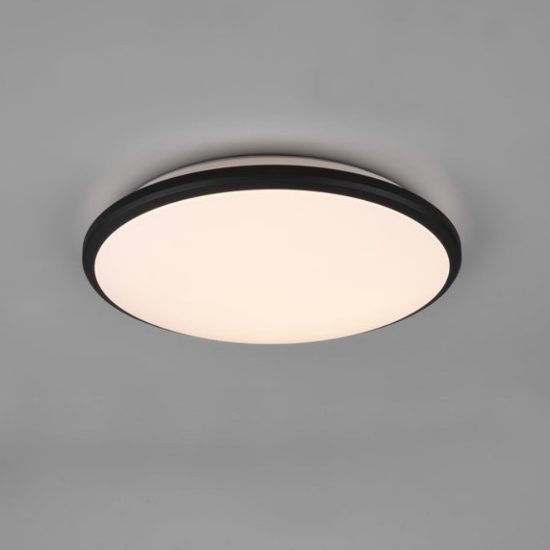 Plafoniera moderna per ingresso led 3000k dimmerabile rotonda nero