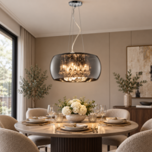 Lampadario per tavolo da pranzo design gocce vetro