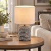 Lampada da tavolo per soggiorno ceramica marrone