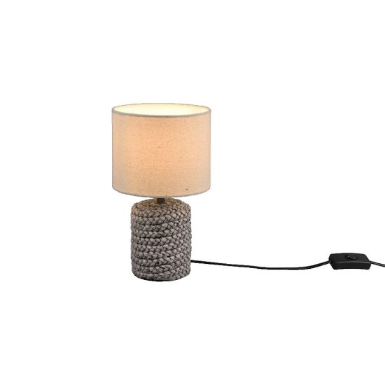 Lampada da tavolo per soggiorno ceramica marrone