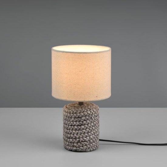 Lampada da tavolo per soggiorno ceramica marrone