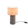 Lampada da tavolo ceramica marrone h38cm per salotto