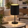 Lampada da tavolo per soggiorno moderno nero
