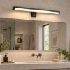 Applique per specchio da bagno led 3000k nero opaco ip44