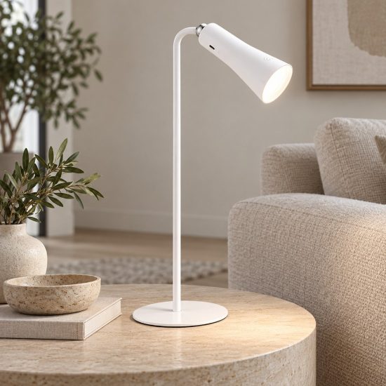 Lampada da tavolo bianco led 3000k ricaricabile usb dimmerabile touch