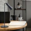 Lampada da scrivania moderna led 3000k dimmerabile ricaricabile nero touch